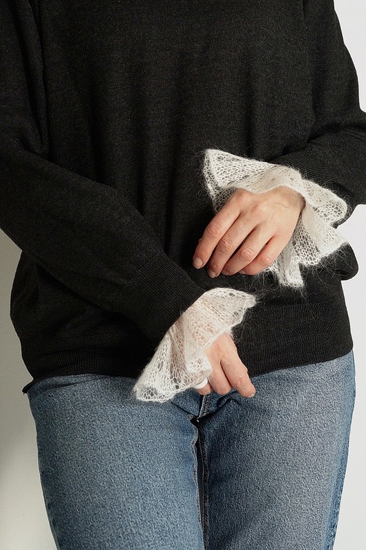 rękawiczki damskie Mankiety w stylu new romantic