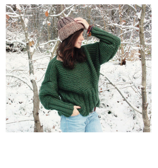 swetry damskie  Zielony sweter handmade moher z wełną