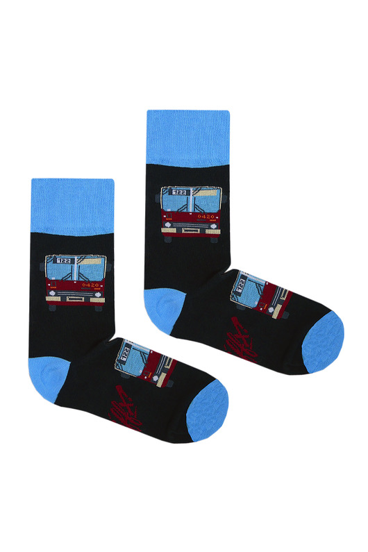 skarpetki damskie Skarpety autobus Ikarus 280 ciemno szare