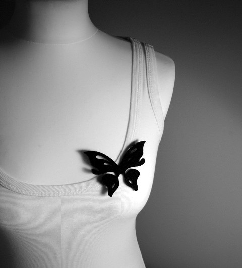 felt butterfly... felt label