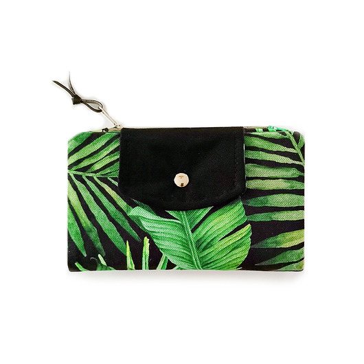 Portfel Boho Maxi - Monstera Black Bohothica