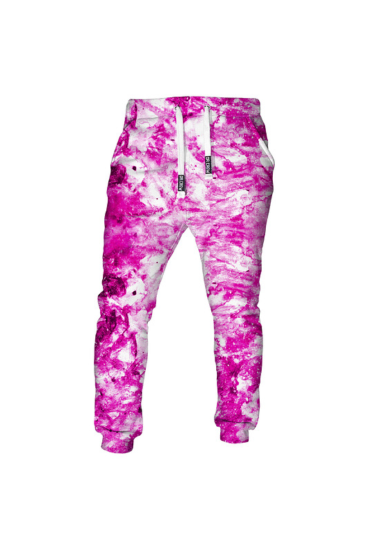 spodnie dresowe damskie DR.CROW Spodnie Fullprint Marble Pink