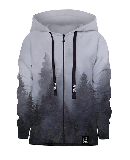 bluzy dla dziewczynki Bluza Zamek Dziewczynka DR.CROW Las we mgle