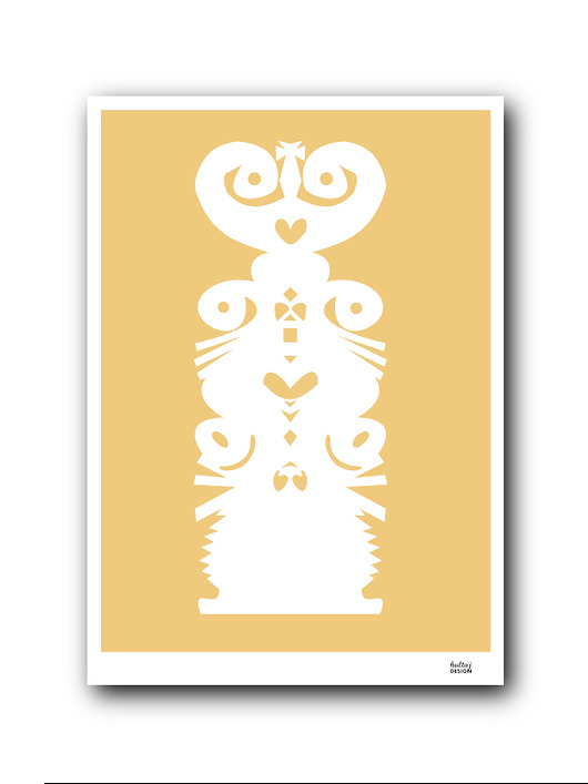 Plakat Wycinanka kurpiowska C Hultaj Design