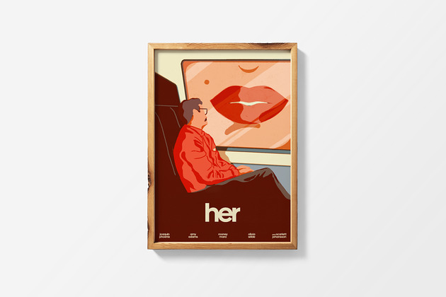 plakaty Her x movie poster