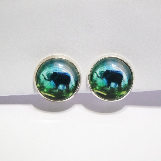 klipsy Klipsy - Słoń, dżungla - małe