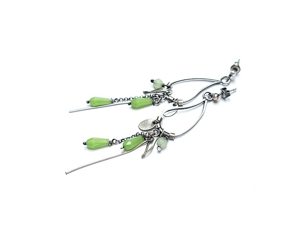 kolczyki srebrne Kolczyki srebrne Jade vol. 2