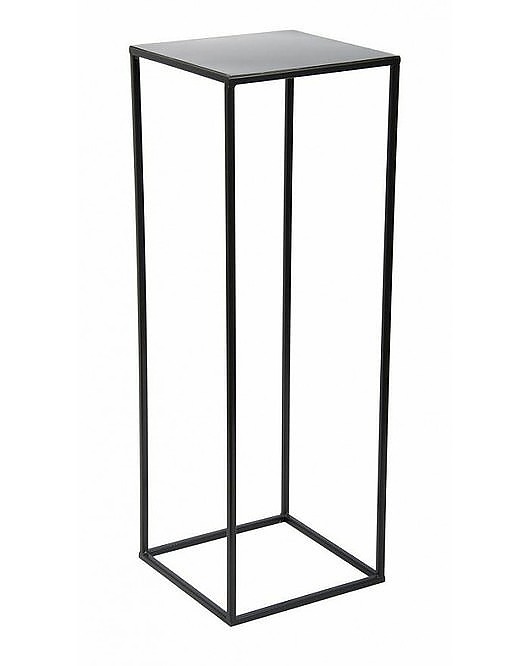 Kwietnik Metalowy Nowoczesny Stojący 70 cm Czarny MIA home