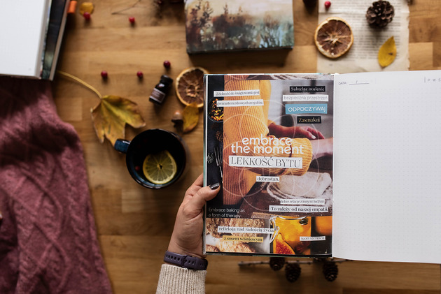 notatniki i albumy Otulnik  Notes psychologiczny w kropki B5