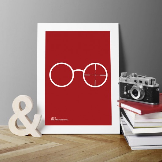 Leon Zawodowiec - A3 - plakat filmowy PLAKATY GEOMETRYCZNE