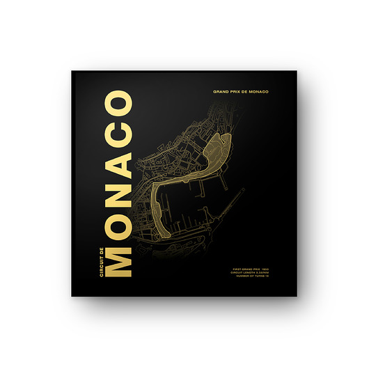 Plakat Tory wyścigowe - Monaco - 50x50 cm Peszkowski Graphic