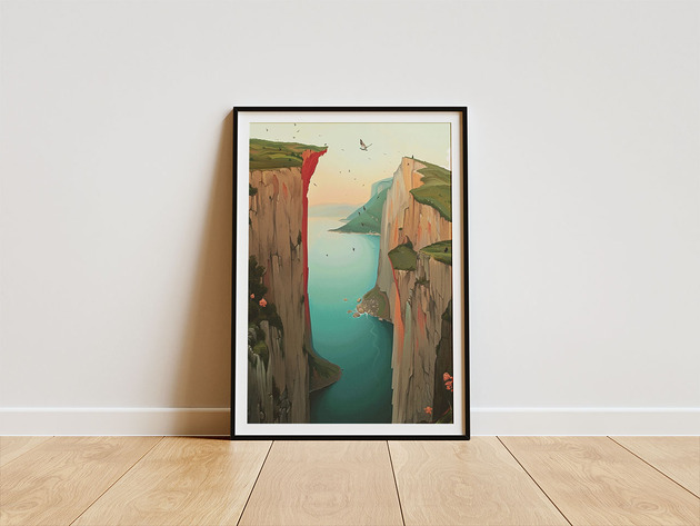 plakaty Plakat -Norway cliffs