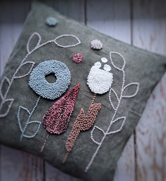 poduszki plecione Nowość! Poduszka dekoracyjna kwiaty boho