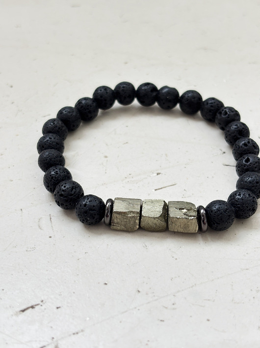 biżuteria męska Bransoletka Męska Piryt