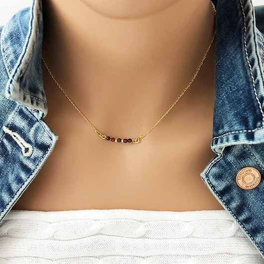 Naszyjnik z jaspisu Jasper necklace Anemon Atelier