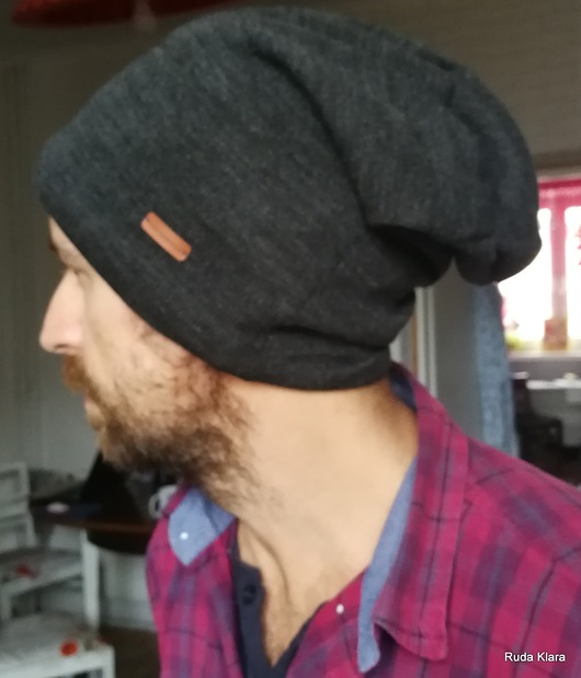 czapki damskie czapka męska unisex grafitowa smerfetka