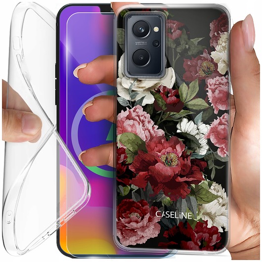 etui na telefon Etui slim clear do Realme 9i Oppo A76 Oppo A36 i wzory do wyboru + szkło 9H