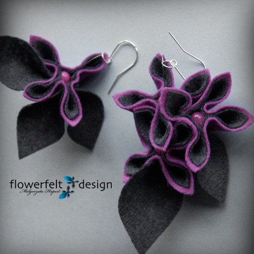 Szarowrzosowe FlowerFelt Design