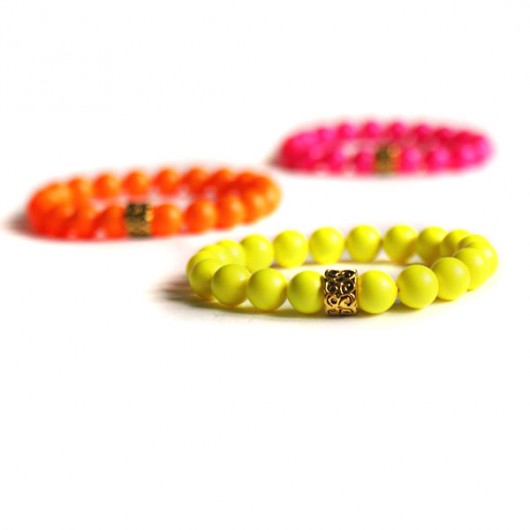 kryształ SWAROVSKI neon pearls :: YELLOW kaktusia
