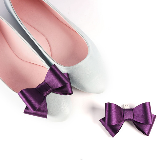 klipsy do butów Klipsy do butów Coquet-Kokardki 3D Lovely/Purple