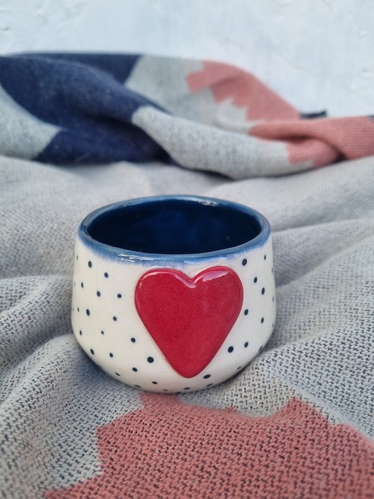 kubki Czarka/Kubek ceramiczny SERCE