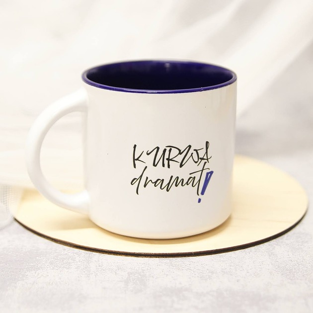 kubki Kubek Ku*wa Dramat Granatowy