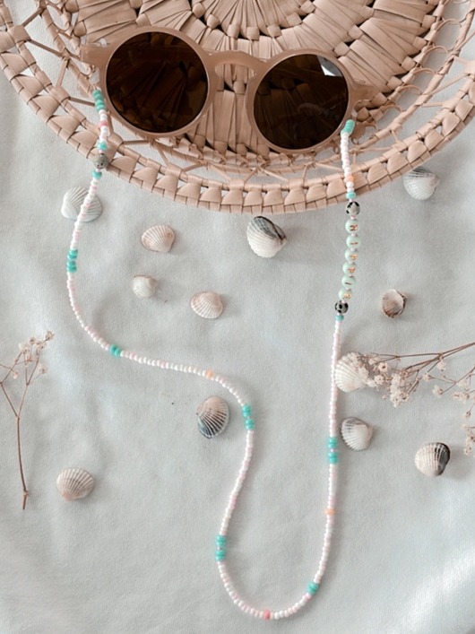 okulary damskie Łańcuszek do okularów  HIPPIE marshmallow