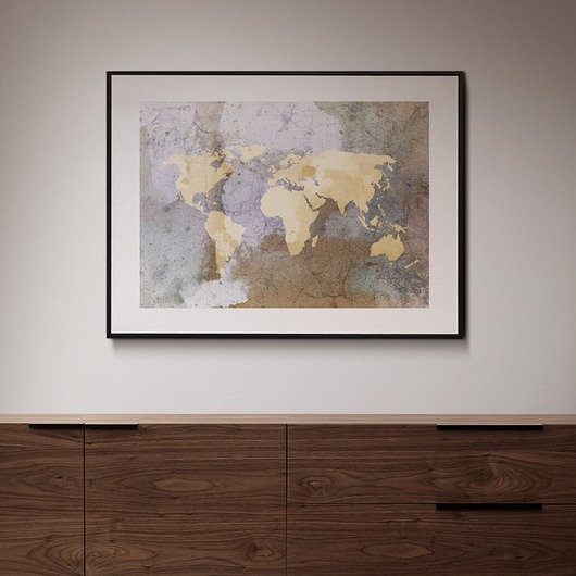 plakaty Mapa II, autorski plakat, sygnowany
