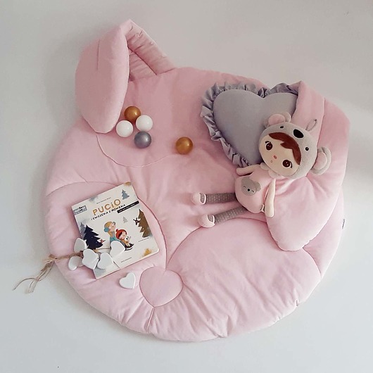 pokój dziecka - różne Mata do zabawy Wonder Fun Mat Rabbit- różowa
