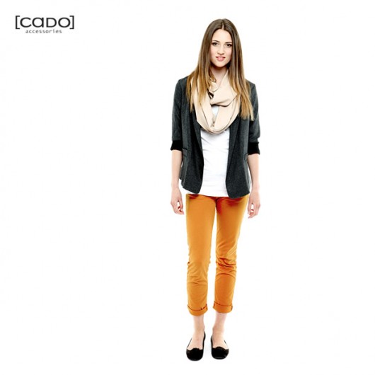 Zamotka Tuba Szal Komin - Basic Beige CADOaccessories
