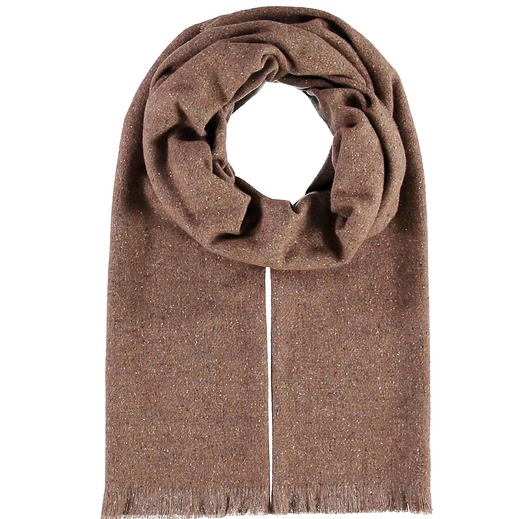 tuby i kominy Szalik Męski szal 100% Wełniany JEDWAB  beżowy CIENIOWANY SZARY