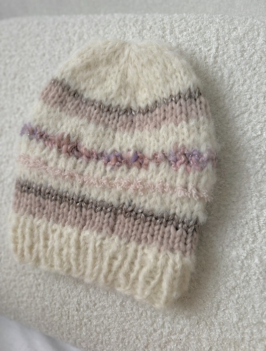 czapki damskie Kremowa alpaka