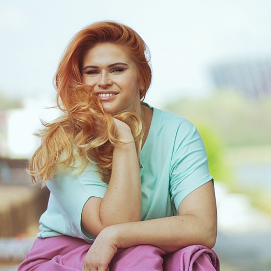 Nietoperz miętowy krótki Plus Size ONE MUG A DAY