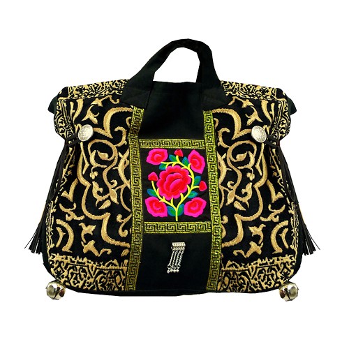 PASS BY haftowana torba etniczna Bright Boho old