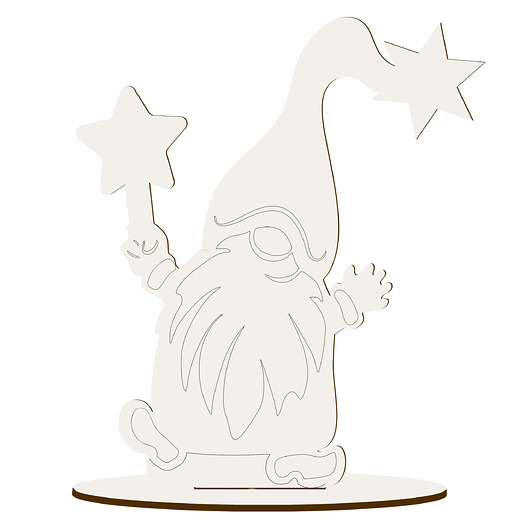 dekoracje świąteczne Dekoracja Drewniana Figurka Świąteczna Skrzat dla Dzieci na Stół Kominek