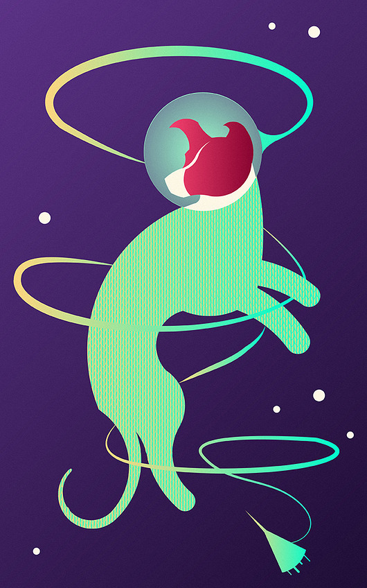 grafiki i ilustracje Łajka