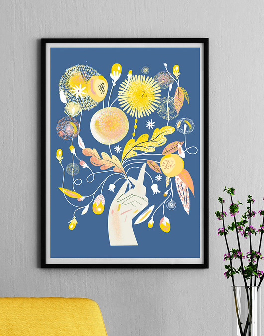 grafiki i ilustracje Plakat wiosna y 30x40