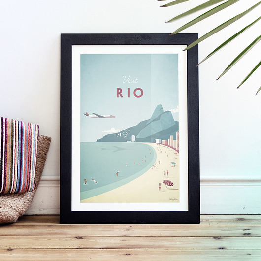 Rio de Janiero - vintage plakat 50x70 cm minimalmill