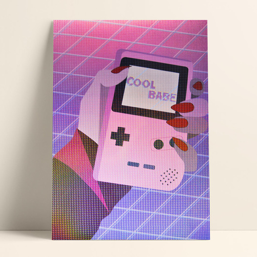 Plakat holograficzny - Game Boy PADE SPACE