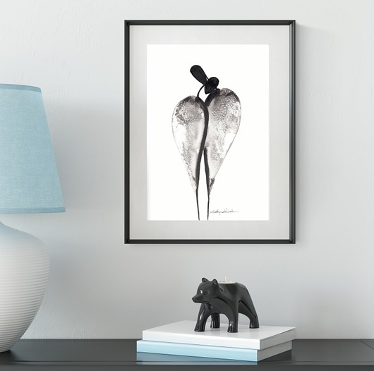 grafika 21X30 cm wykonana ręcznie MiniMalArt