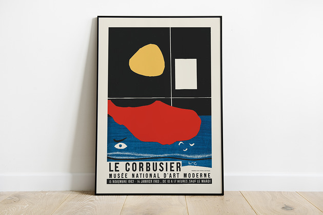 grafiki i ilustracje Le Corbusier plakat wystawowy