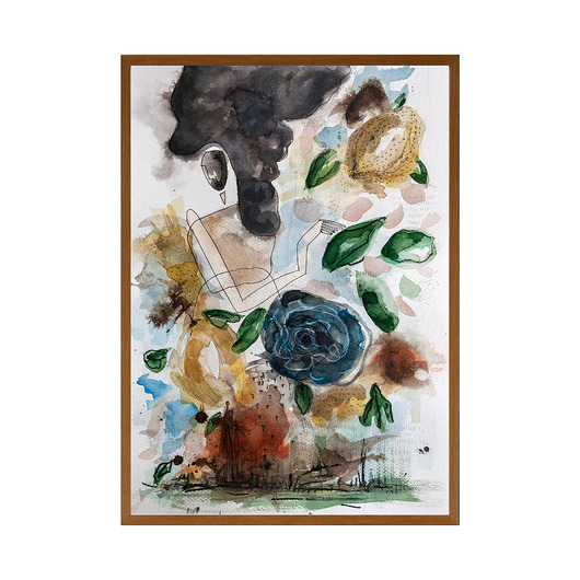 grafiki i ilustracje ORYGINAŁ. Akwarelowy ogród 8 - 40x30cm