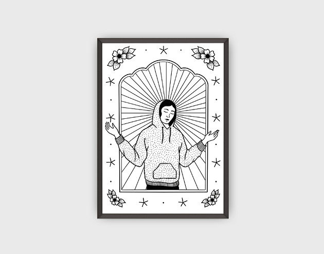 grafiki i ilustracje Plakat Modern Mary