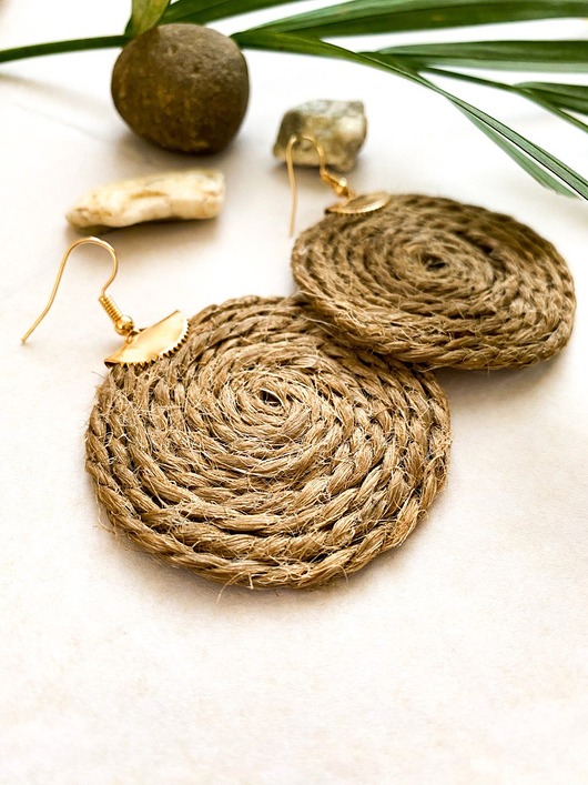 kolczyki - inne Duże kolczyki koła boho