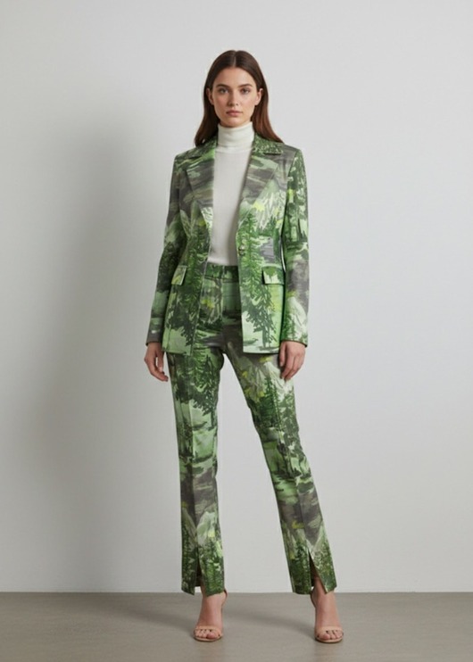komplety damskie Zielony garnitur damskie