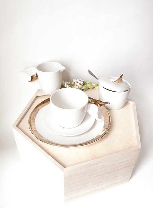 Porcelanowa Cukiernica Ze Skrzydełkiem Pangzi Ceramics