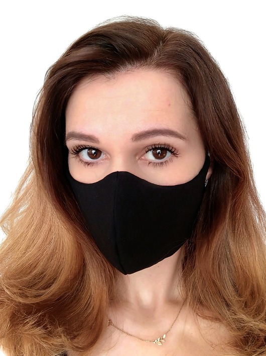maseczki ochronne Maseczka czarna profilowana