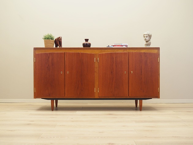 komody i szafki Sideboard tekowy, duński design, lata 60, produkcja: Dania