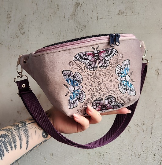 saszetka nerka Nerka XXL ćmy w kręgu