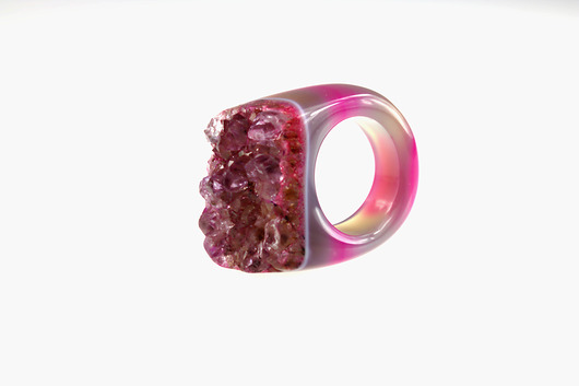 Brazi IspiRING Fuksja  Brazi Druse Jewelry